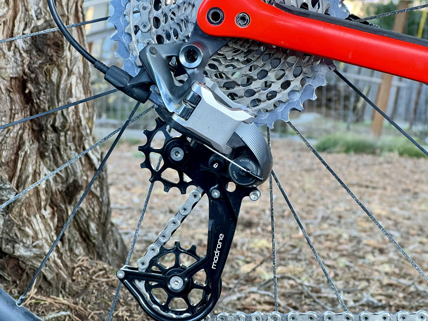 Links: 11 + 12 Speed ​​SRAM Mech. Umwerfer