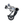 MTB Jab Derailleur Silver w/Black Cage